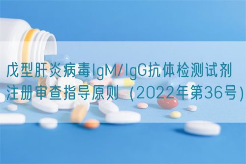 戊型肝炎病毒IgM/IgG抗體檢測試劑注冊審查指導(dǎo)原則（2022年第36號）